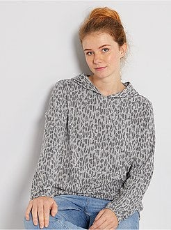 Mulher do 34 até 48 - Sweatshirt leve com capuz - Kiabi