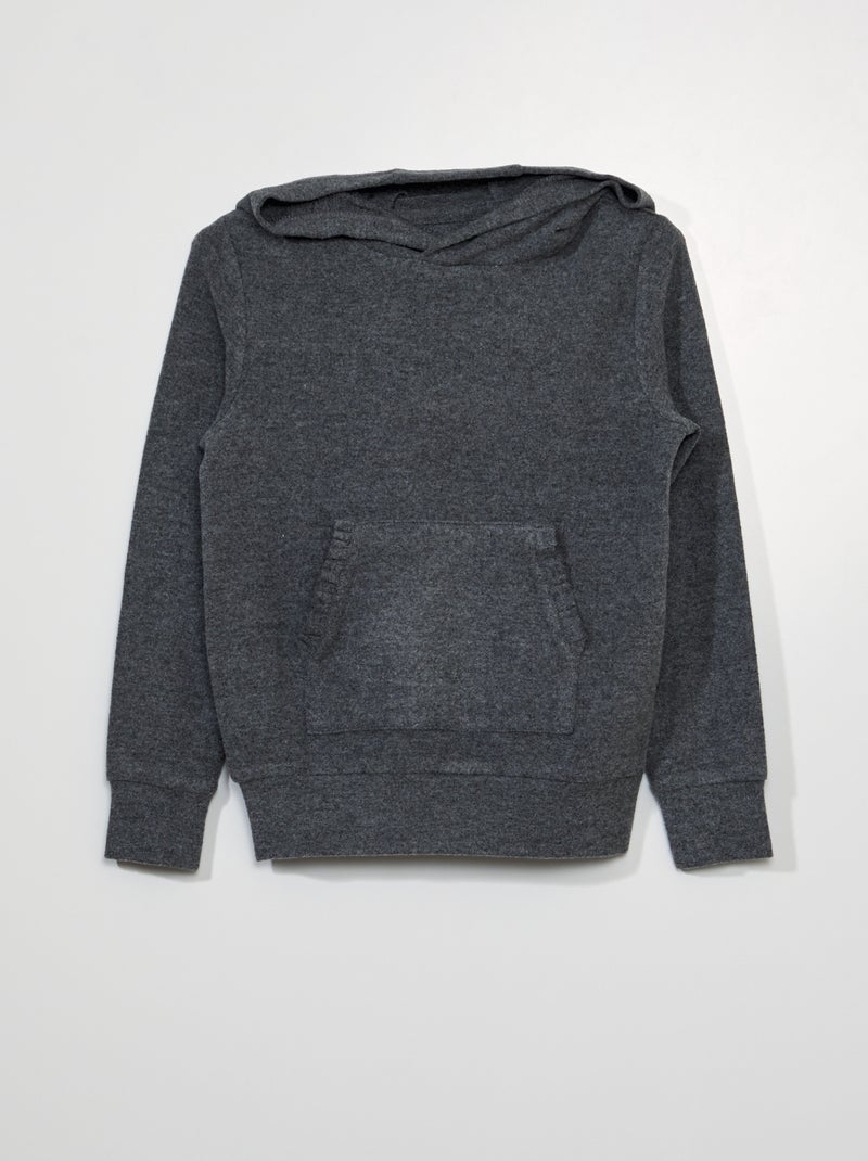 Sweatshirt leve com capuz PRETO - Kiabi