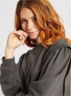 Sweatshirt leve com gola redonda - Kiabi