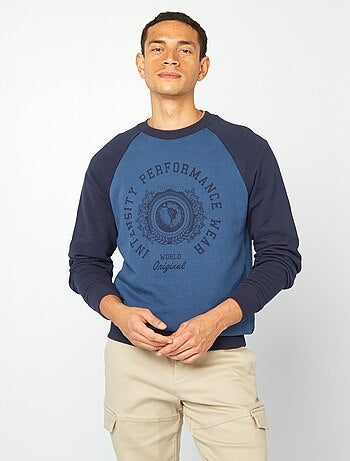 Sweatshirt leve com mangas raglã