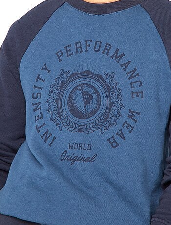 Sweatshirt leve com mangas raglã