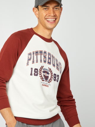 Sweatshirt leve com mangas raglã