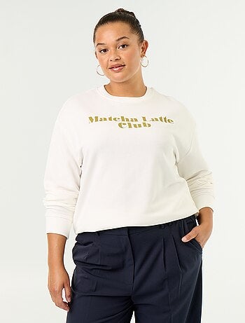 Sweatshirt leve em French Terry estampado