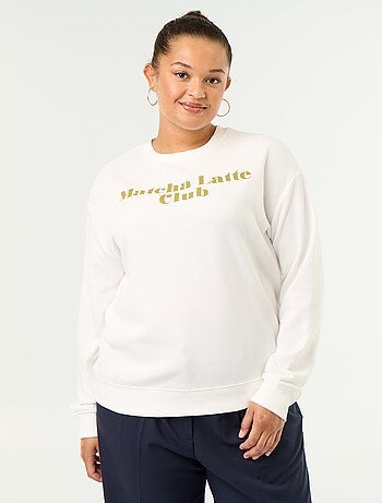 Sweatshirt leve em French Terry estampado