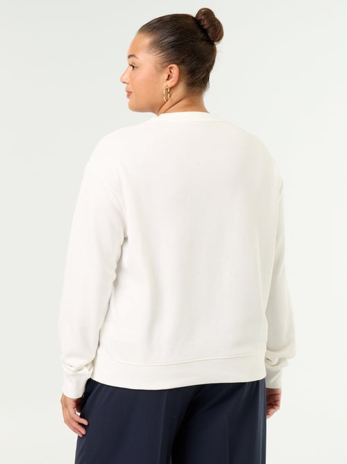 Sweatshirt leve em French Terry estampado - Kiabi