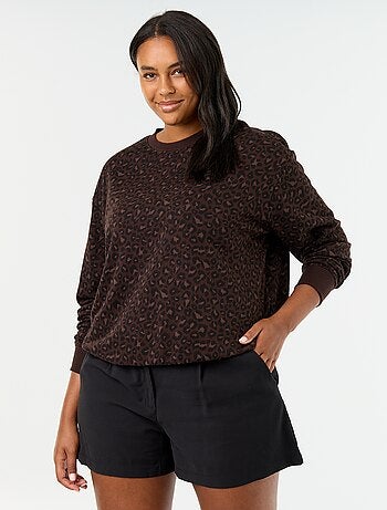 Sweatshirt leve em French Terry estampado