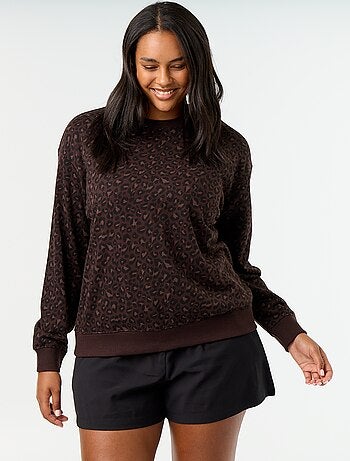 Sweatshirt leve em French Terry estampado