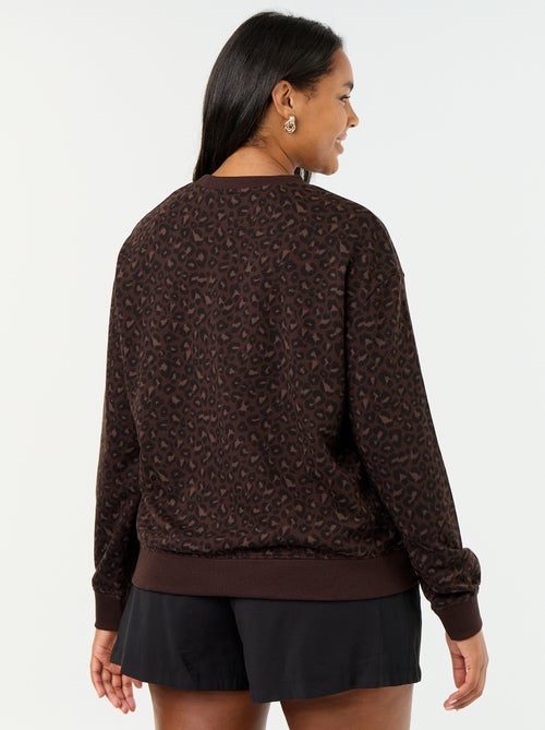 Sweatshirt leve em French Terry estampado - Kiabi