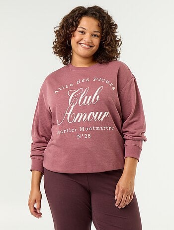 Sweatshirt leve em French Terry estampado