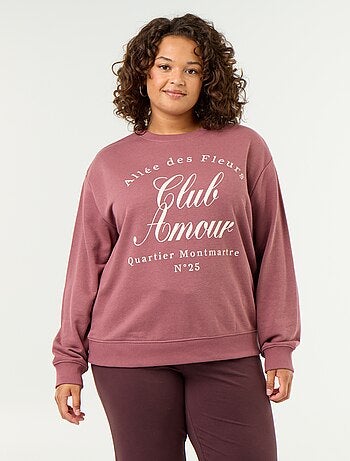 Sweatshirt leve em French Terry estampado