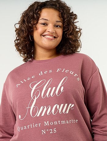 Sweatshirt leve em French Terry estampado