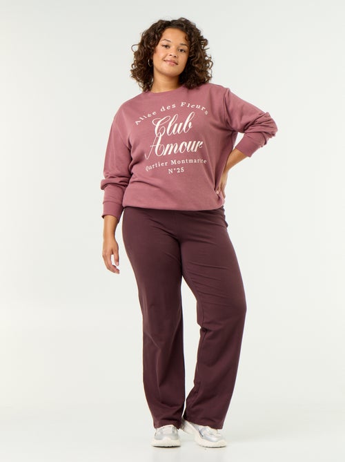 Sweatshirt leve em French Terry estampado - Kiabi