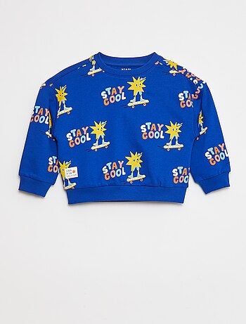 Sweatshirt leve estampada em moletão - Grafik Edition