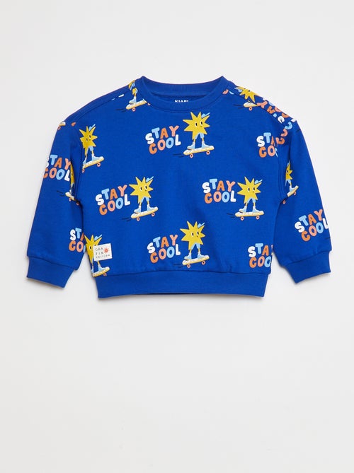 Sweatshirt leve estampada em moletão - Grafik Edition - Kiabi