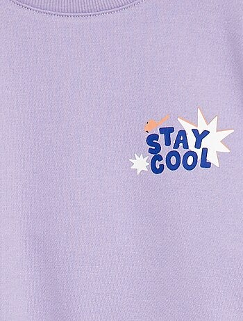 Sweatshirt leve estampada em moletão - Grafik Edition