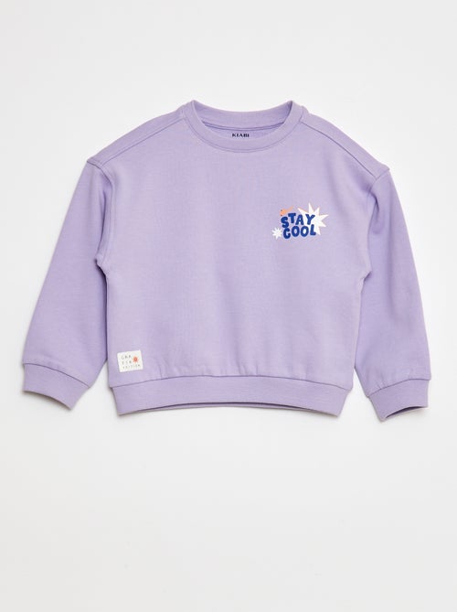 Sweatshirt leve estampada em moletão - Grafik Edition - Kiabi