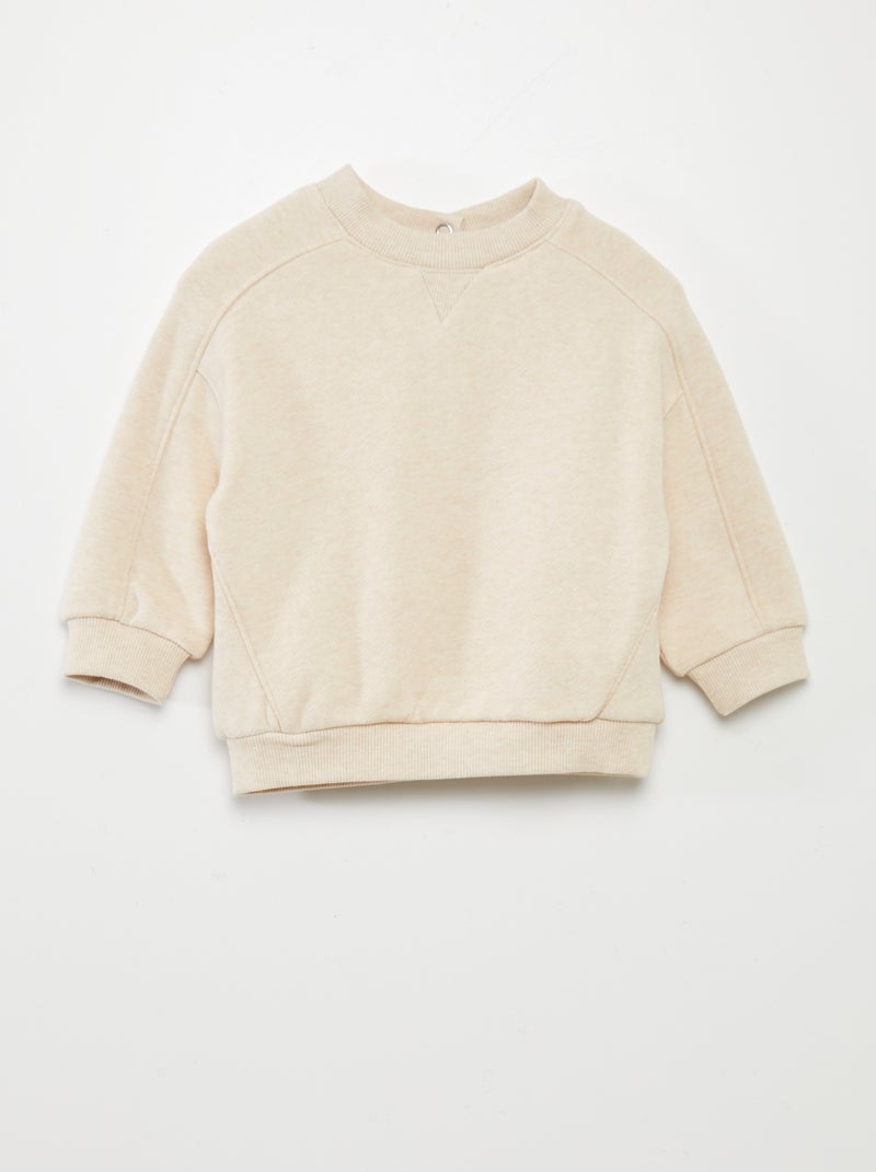 Sweatshirt lisa BEGE - Kiabi