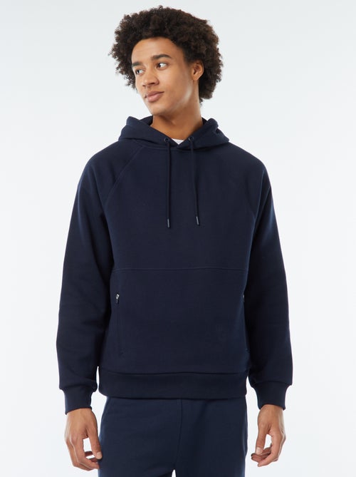 Sweatshirt lisa com bolsos com bolsos com fecho - Kiabi
