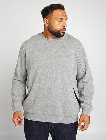 Sweatshirt lisa com bolsos com fecho