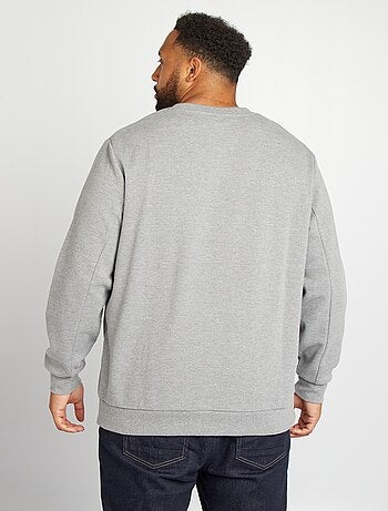 Sweatshirt lisa com bolsos com fecho