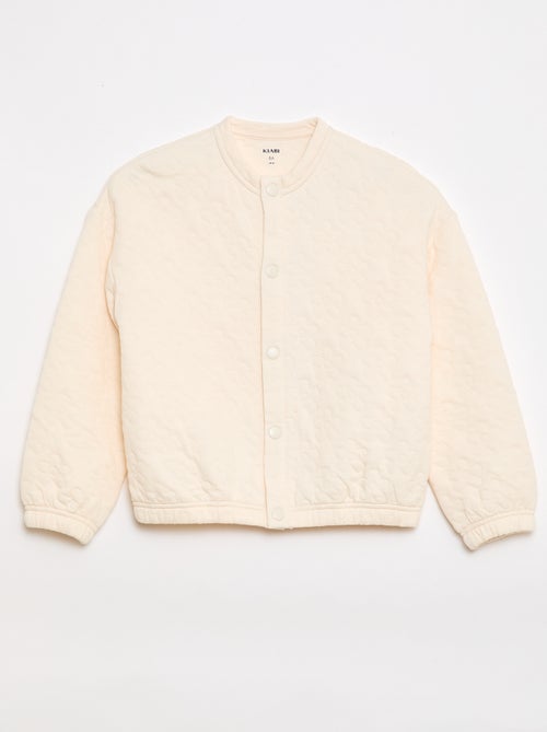 Sweatshirt lisa com efeito felpudo - Coleção fácil de vestir - Kiabi