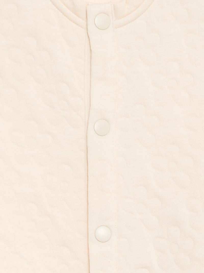 Sweatshirt lisa com efeito felpudo - Coleção fácil de vestir Bege - Kiabi