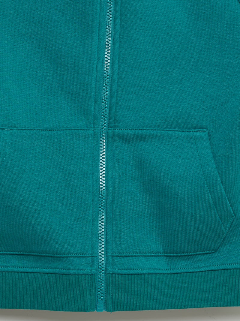 Sweatshirt lisa com fecho e capuz - So Easy VERDE - Kiabi