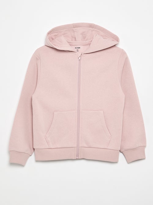 Sweatshirt lisa com fecho e capuz - Kiabi Sweatshirt lisa com fecho e capuz - Kiabi