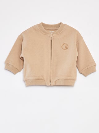 Sweatshirt lisa com fecho em french terry
