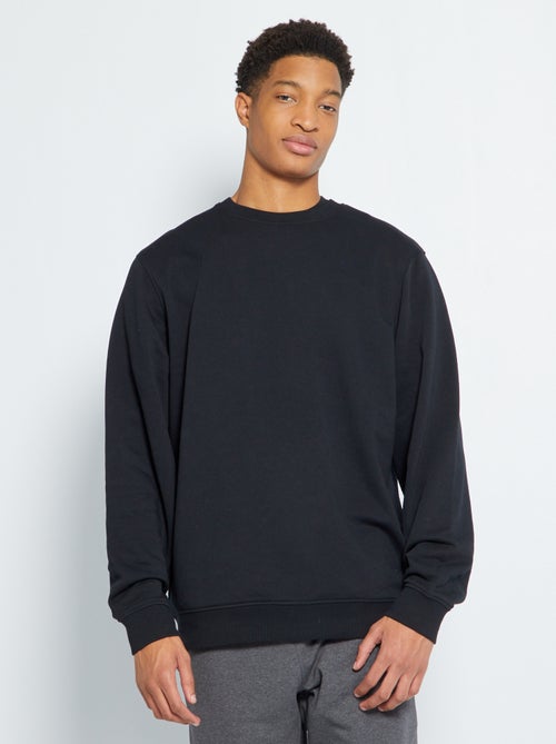 Sweatshirt lisa com gola redonda +1,90 m - Kiabi