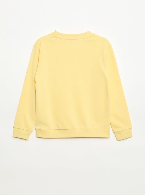 Sweatshirt lisa de gola redonda em French Terry - Kiabi