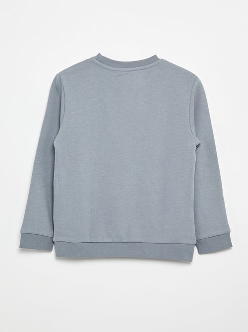 Sweatshirt lisa de gola redonda em French Terry - Kiabi