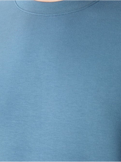 Sweatshirt lisa de homem com gola redonda tommy - Kiabi