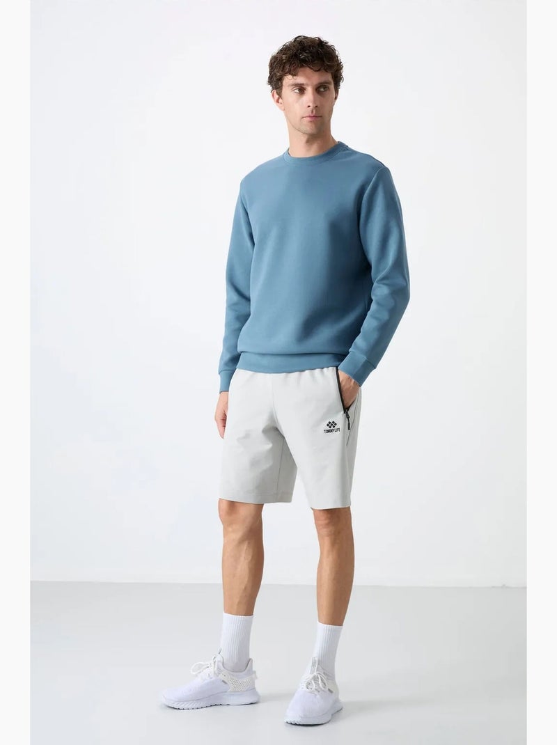Sweatshirt lisa de homem com gola redonda tommy Azul - Kiabi