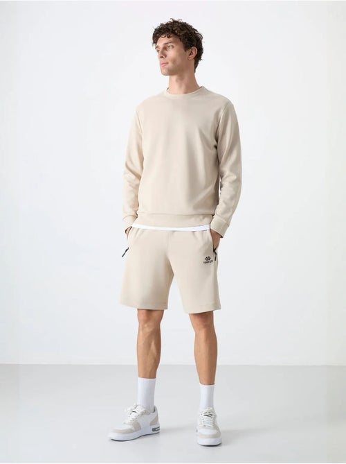 Sweatshirt lisa de homem com gola redonda tommy - Kiabi