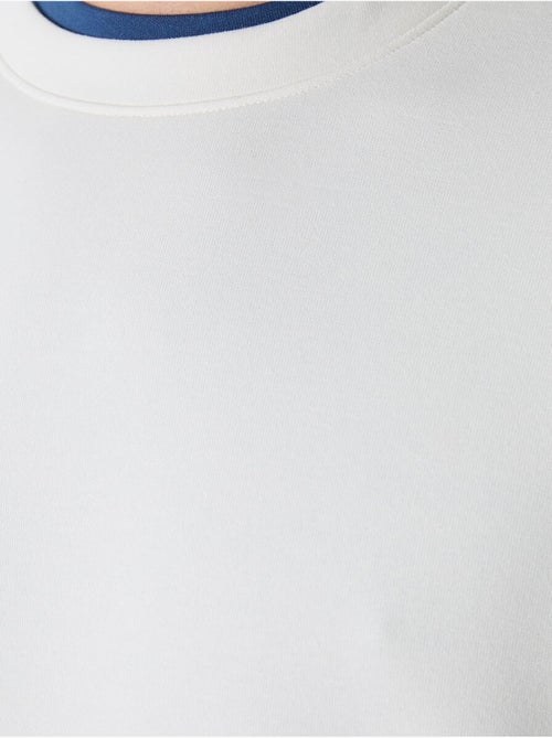 Sweatshirt lisa de homem com gola redonda tommy - Kiabi