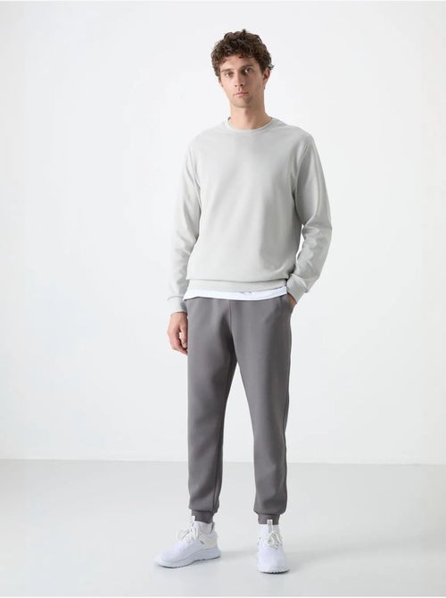 Sweatshirt lisa de homem com gola redonda tommy - Kiabi