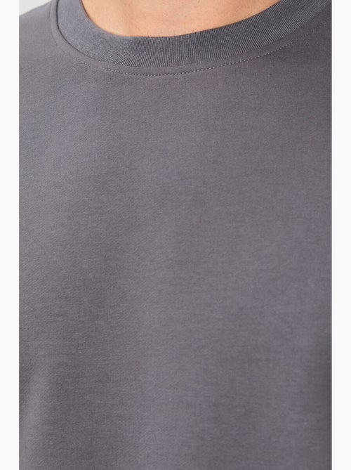 Sweatshirt lisa de homem com gola redonda tommy - Kiabi