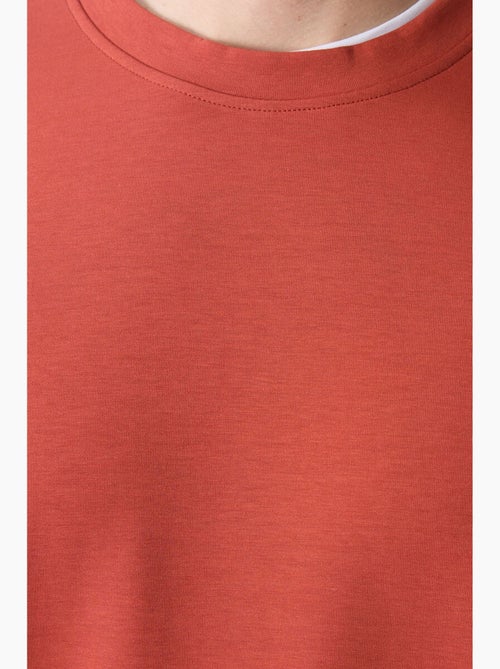 Sweatshirt lisa de homem com gola redonda tommy - Kiabi
