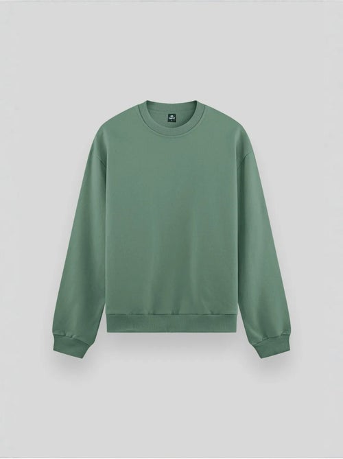 Sweatshirt lisa de homem com gola redonda tommy - Kiabi
