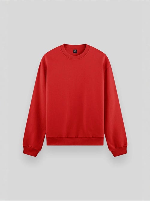Sweatshirt lisa de homem com gola redonda tommy - Kiabi