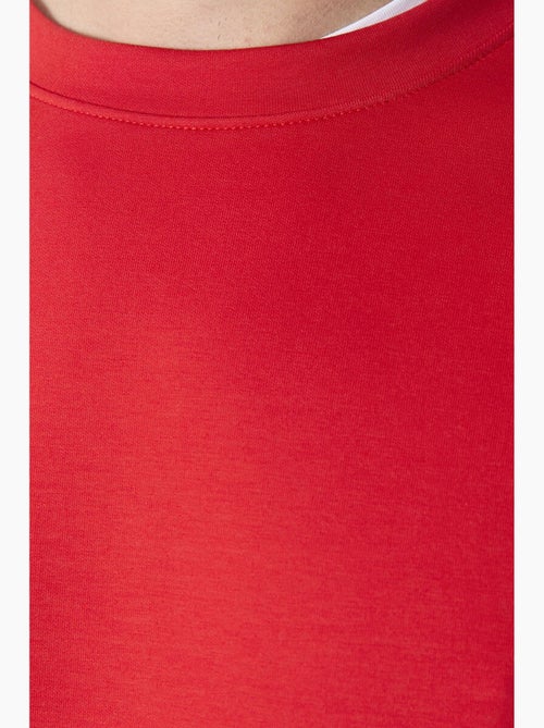 Sweatshirt lisa de homem com gola redonda tommy - Kiabi