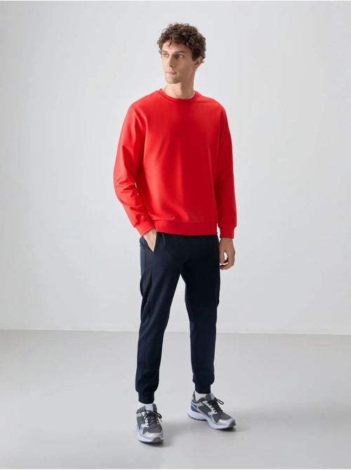 Sweatshirt lisa de homem com gola redonda tommy - Kiabi