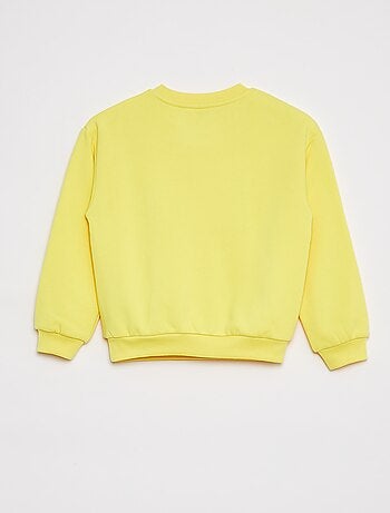 Sweatshirt lisa em moletão cardado