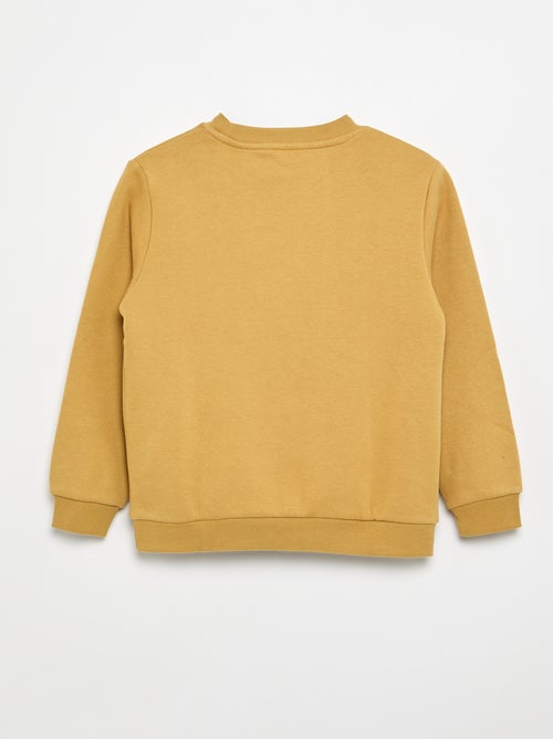 Sweatshirt lisa em moletão cardado liso - Kiabi