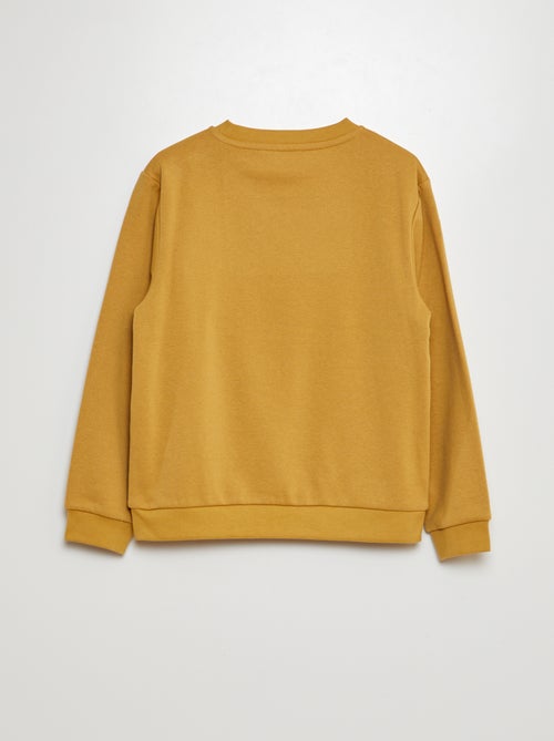 Sweatshirt lisa em moletão cardado liso - Kiabi