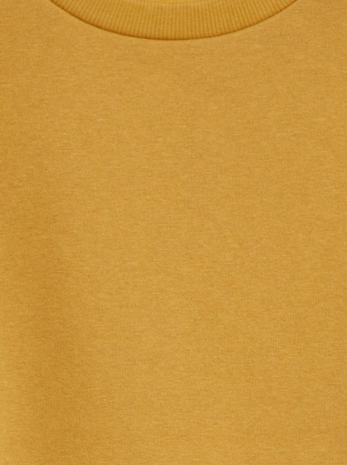 Sweatshirt lisa em moletão cardado liso - Kiabi