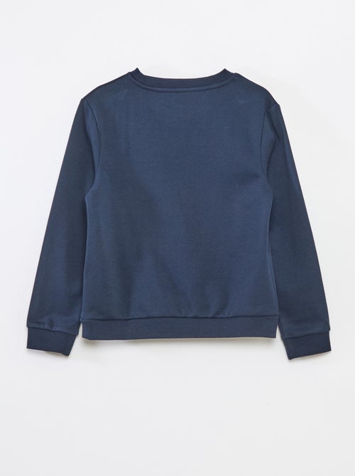 Sweatshirt lisa em moletão cardado liso - Kiabi