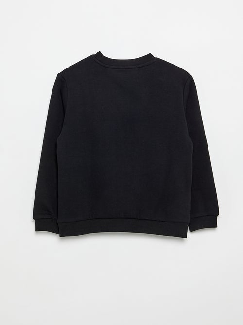 Sweatshirt lisa em moletão cardado liso - Kiabi