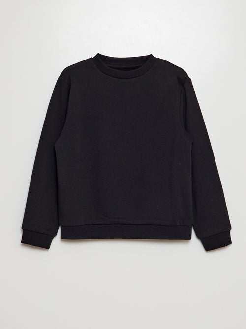 Sweatshirt lisa em moletão cardado liso - Kiabi